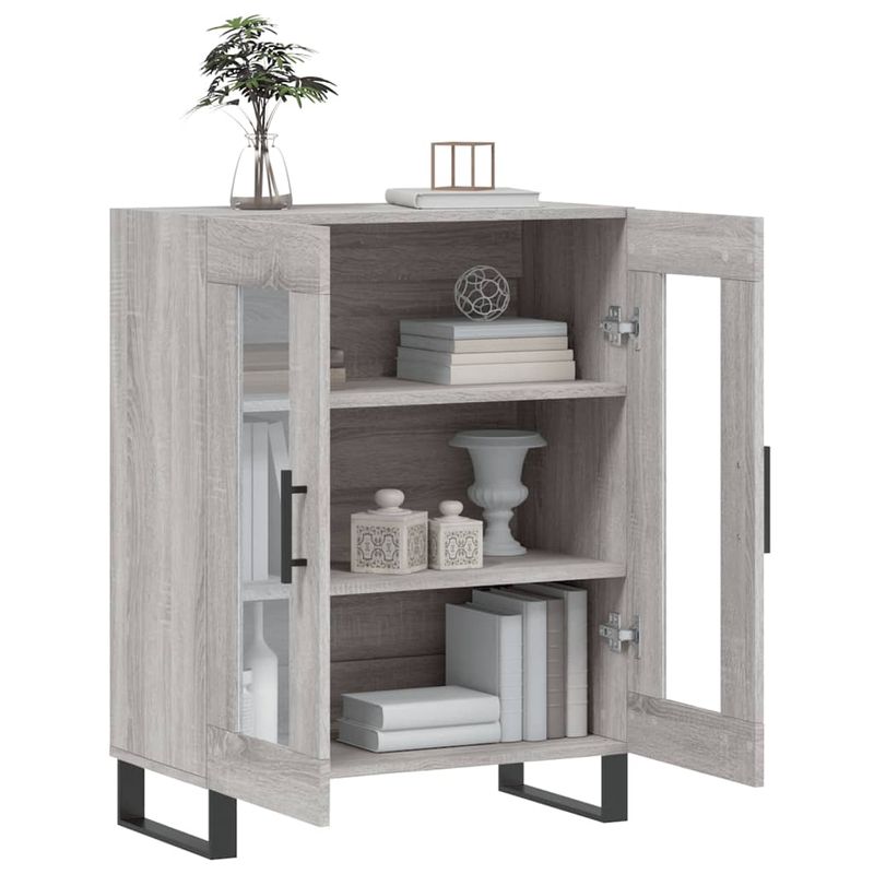 Casa si Gradina - Mobilier - Comode si corpuri - Comode - Servanta, gri sonoma, 69,5x34x90 cm, lemn compozit - Infinity.ro