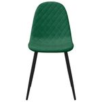 Casa si Gradina - Mobilier - Scaune si fotolii - Scaune - Scaune de bucatarie, 4 buc., verde inchis, catifea - Infinity.ro