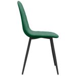 Casa si Gradina - Mobilier - Scaune si fotolii - Scaune - Scaune de bucatarie, 4 buc., verde inchis, catifea - Infinity.ro