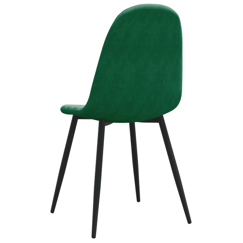 Casa si Gradina - Mobilier - Scaune si fotolii - Scaune - Scaune de bucatarie, 4 buc., verde inchis, catifea - Infinity.ro