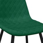 Casa si Gradina - Mobilier - Scaune si fotolii - Scaune - Scaune de bucatarie, 4 buc., verde inchis, catifea - Infinity.ro