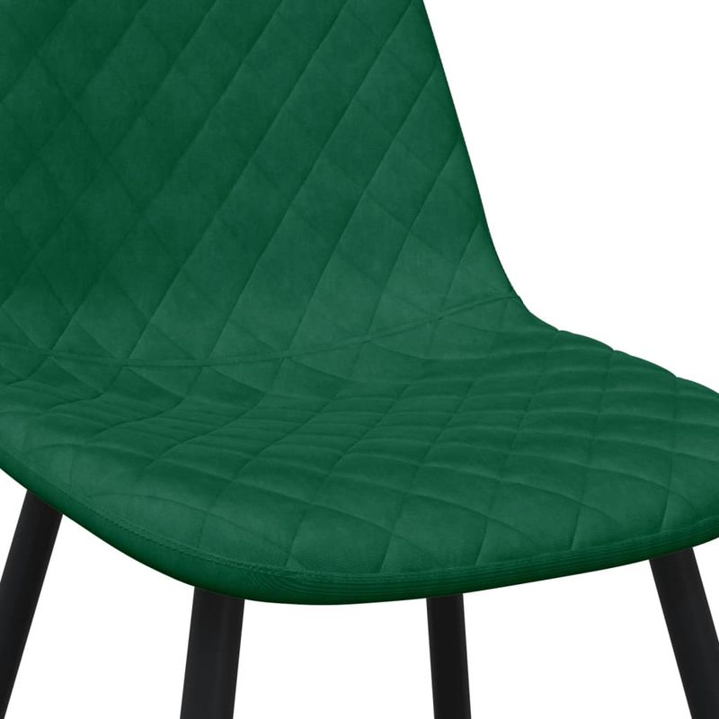 Casa si Gradina - Mobilier - Scaune si fotolii - Scaune - Scaune de bucatarie, 4 buc., verde inchis, catifea - Infinity.ro
