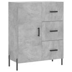 Casa si Gradina - Mobilier - Comode si corpuri - Comode - Servanta, gri beton, 69,5x34x90 cm, lemn compozit - Infinity.ro
