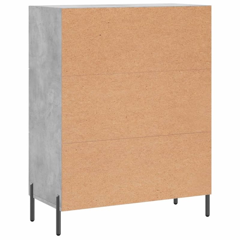 Casa si Gradina - Mobilier - Comode si corpuri - Comode - Servanta, gri beton, 69,5x34x90 cm, lemn compozit - Infinity.ro