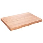 Casa si Gradina - Mobilier - Biblioteci si rafturi - Rafturi - Raft de perete maro deschis 80x60x(2-6) cm lemn stejar tratat - Infinity.ro