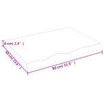 Casa si Gradina - Mobilier - Biblioteci si rafturi - Rafturi - Raft de perete maro deschis 80x60x(2-6) cm lemn stejar tratat - Infinity.ro