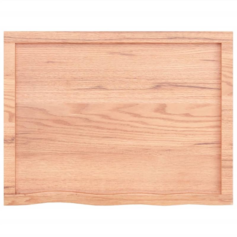 Casa si Gradina - Mobilier - Biblioteci si rafturi - Rafturi - Raft de perete maro deschis 80x60x(2-6) cm lemn stejar tratat - Infinity.ro