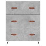Casa si Gradina - Mobilier - Comode si corpuri - Comode - Comoda cu sertare, gri beton, 69,5x34x90 cm, lemn prelucrat - Infinity.ro