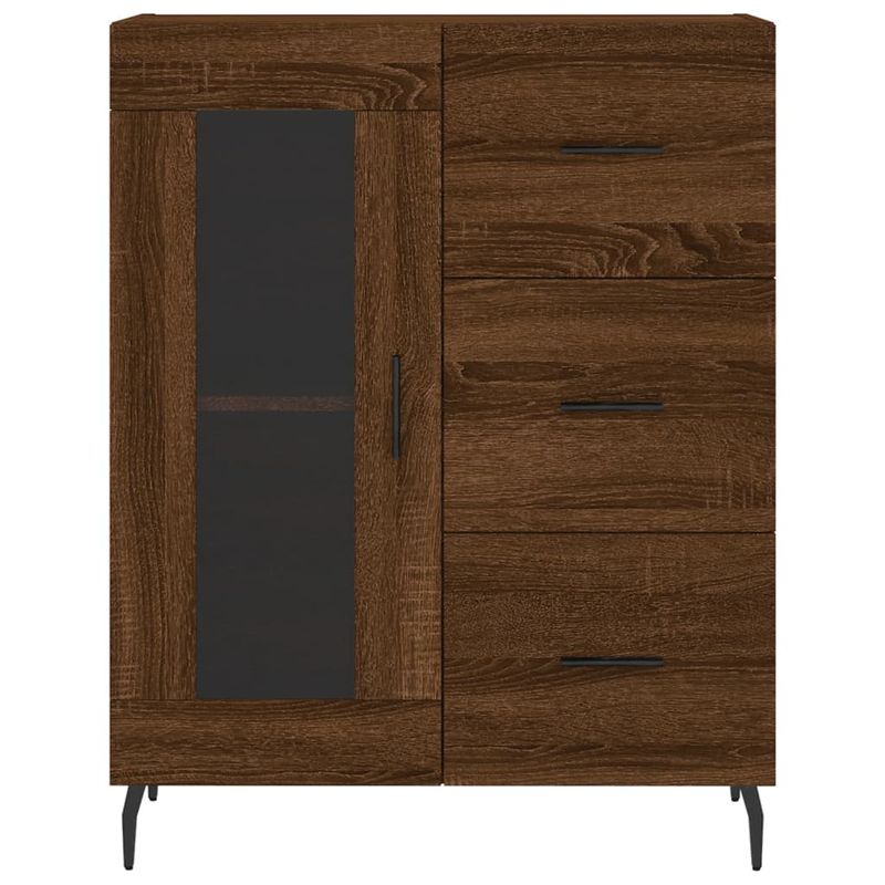 Casa si Gradina - Mobilier - Comode si corpuri - Comode - Servanta, stejar maro, 69,5x34x90 cm, lemn prelucrat - Infinity.ro