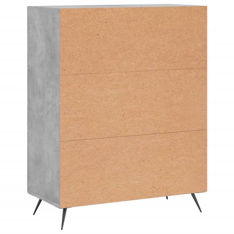 Casa si Gradina - Mobilier - Comode si corpuri - Comode - Comoda cu sertare, gri beton, 69,5x34x90 cm, lemn prelucrat - Infinity.ro