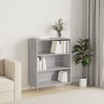 Casa si Gradina - Mobilier - Biblioteci si rafturi - Biblioteci - Biblioteca, sonoma gri, 69,5x32,5x90 cm, lemn compozit - Infinity.ro