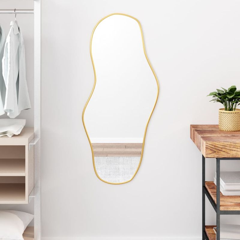 Casa si Gradina - Decoratiuni - Oglinzi - Oglinda de perete, auriu, 100x45 cm - Infinity.ro