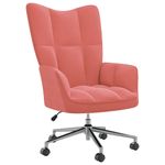 Casa si Gradina - Mobilier - Scaune si fotolii - Fotolii - Fotoliu de relaxare, roz, catifea - Infinity.ro