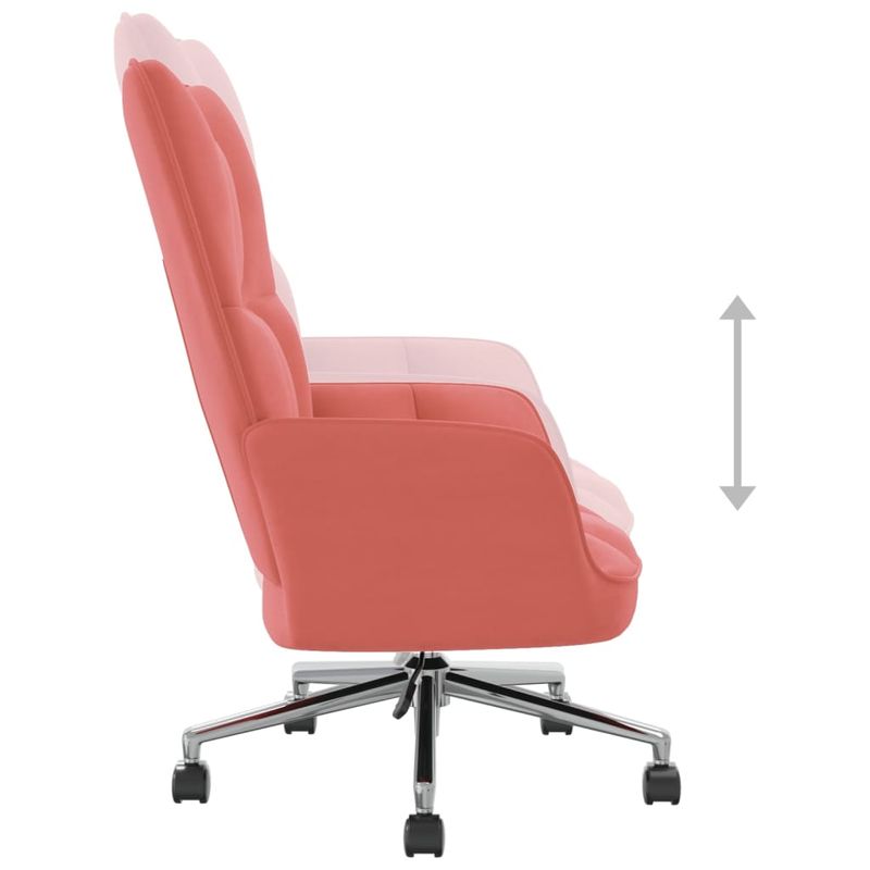 Casa si Gradina - Mobilier - Scaune si fotolii - Fotolii - Fotoliu de relaxare, roz, catifea - Infinity.ro