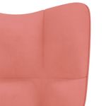 Casa si Gradina - Mobilier - Scaune si fotolii - Fotolii - Fotoliu de relaxare, roz, catifea - Infinity.ro