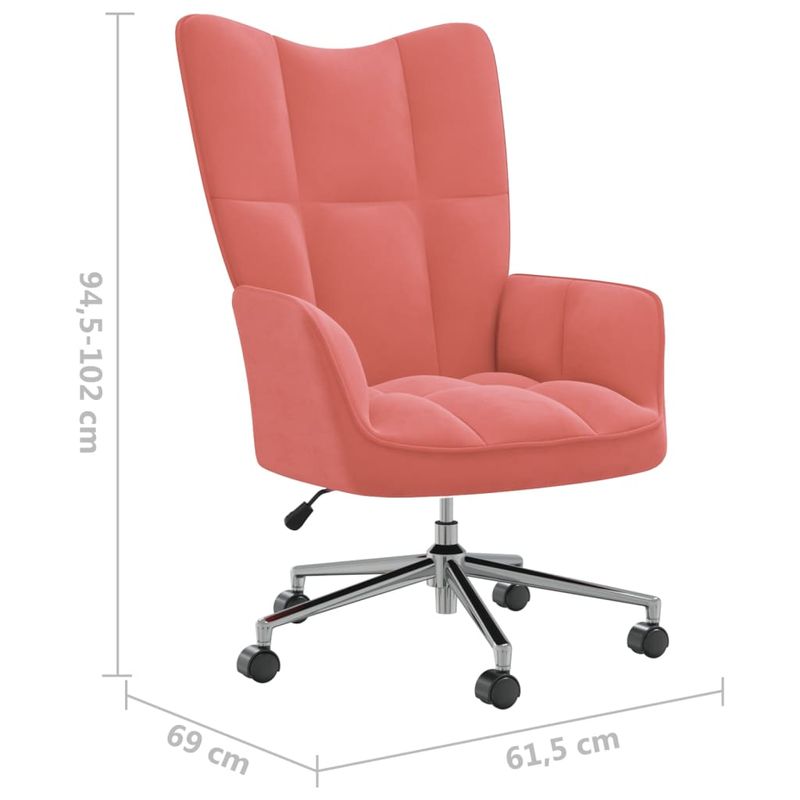Casa si Gradina - Mobilier - Scaune si fotolii - Fotolii - Fotoliu de relaxare, roz, catifea - Infinity.ro
