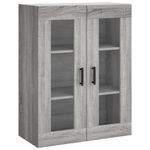 Casa si Gradina - Mobilier - Comode si corpuri - Comode - Dulap montat pe perete, gri sonoma, 69,5x34x90 cm - Infinity.ro
