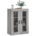 Casa si Gradina - Mobilier - Comode si corpuri - Comode - Dulap montat pe perete, gri sonoma, 69,5x34x90 cm - Infinity.ro
