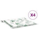 Casa si Gradina - Textile si covoare - Perne si pilote - Perne decorative - Perne de scaun, model frunze, 4 buc., 40x40x3 cm, textil - Infinity.ro