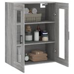 Casa si Gradina - Mobilier - Comode si corpuri - Comode - Dulap montat pe perete, gri sonoma, 69,5x34x90 cm - Infinity.ro