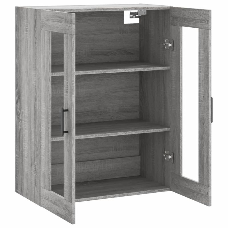 Casa si Gradina - Mobilier - Comode si corpuri - Comode - Dulap montat pe perete, gri sonoma, 69,5x34x90 cm - Infinity.ro