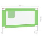 Casa si Gradina - Mobilier - Mobilier copii - Sisteme de siguranta - Balustrada de protectie pat copii, verde, 120x25 cm, textil - Infinity.ro