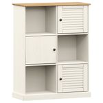 Casa si Gradina - Mobilier - Biblioteci si rafturi - Biblioteci - Biblioteca VIGO, alb, 90x35x114,5 cm, lemn masiv de pin - Infinity.ro