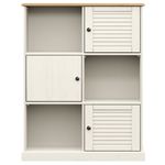 Casa si Gradina - Mobilier - Biblioteci si rafturi - Biblioteci - Biblioteca VIGO, alb, 90x35x114,5 cm, lemn masiv de pin - Infinity.ro