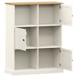 Casa si Gradina - Mobilier - Biblioteci si rafturi - Biblioteci - Biblioteca VIGO, alb, 90x35x114,5 cm, lemn masiv de pin - Infinity.ro