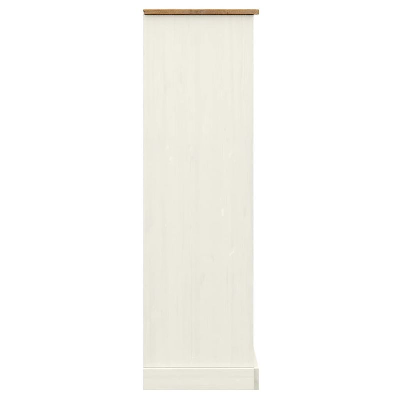 Casa si Gradina - Mobilier - Biblioteci si rafturi - Biblioteci - Biblioteca VIGO, alb, 90x35x114,5 cm, lemn masiv de pin - Infinity.ro
