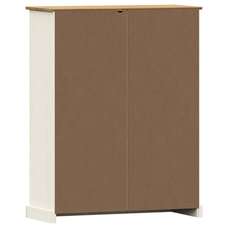 Casa si Gradina - Mobilier - Biblioteci si rafturi - Biblioteci - Biblioteca VIGO, alb, 90x35x114,5 cm, lemn masiv de pin - Infinity.ro