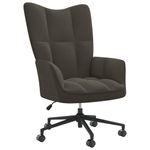 Casa si Gradina - Mobilier - Scaune si fotolii - Fotolii - Fotoliu de relaxare, gri inchis, catifea - Infinity.ro