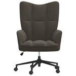 Casa si Gradina - Mobilier - Scaune si fotolii - Fotolii - Fotoliu de relaxare, gri inchis, catifea - Infinity.ro