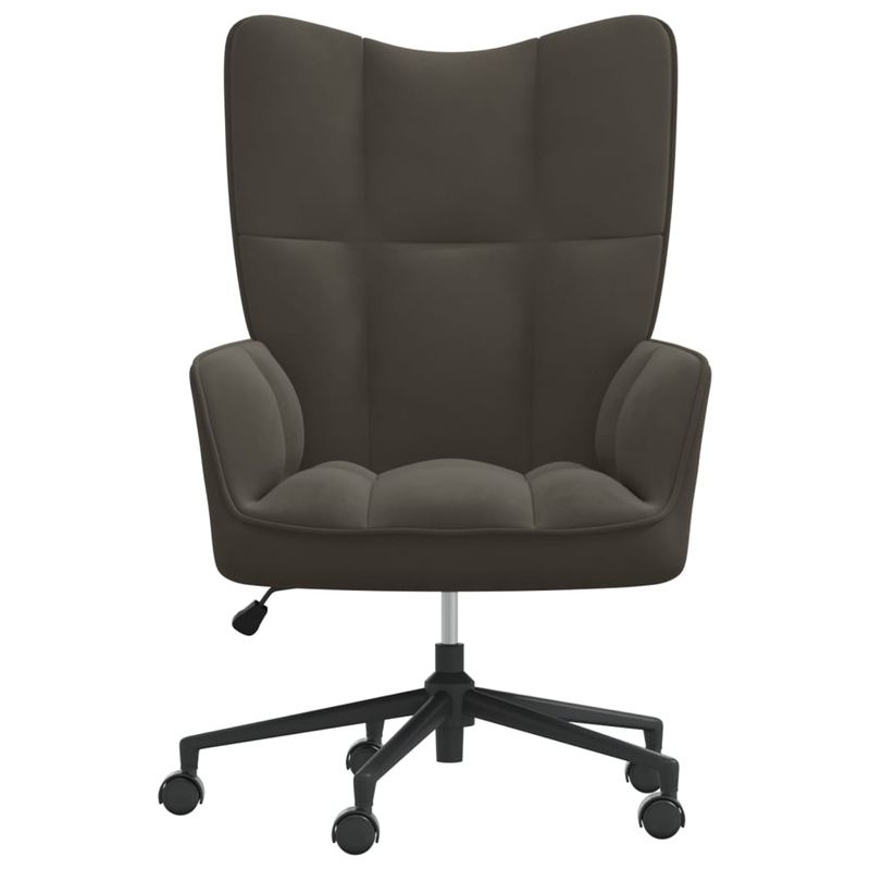 Casa si Gradina - Mobilier - Scaune si fotolii - Fotolii - Fotoliu de relaxare, gri inchis, catifea - Infinity.ro