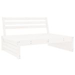 Casa si Gradina - Gradina si terasa - Mobilier exterior - Canapele si fotolii gradina - Canapea de mijloc, 120x80 cm, alb, lemn masiv de pin - Infinity.ro
