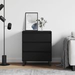 Casa si Gradina - Mobilier - Comode si corpuri - Comode - Servanta, negru, 60x35x70 cm, lemn prelucrat - Infinity.ro