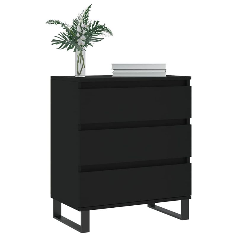 Casa si Gradina - Mobilier - Comode si corpuri - Comode - Servanta, negru, 60x35x70 cm, lemn prelucrat - Infinity.ro