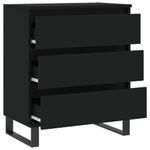Casa si Gradina - Mobilier - Comode si corpuri - Comode - Servanta, negru, 60x35x70 cm, lemn prelucrat - Infinity.ro
