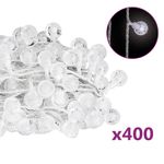 Casa si Gradina - Decoratiuni - Decoratiuni de sezon - vidalXL Ghirlanda luminoasa, 400 LED-uri, alb rece, 8 functii, 40 m - Infinity.ro