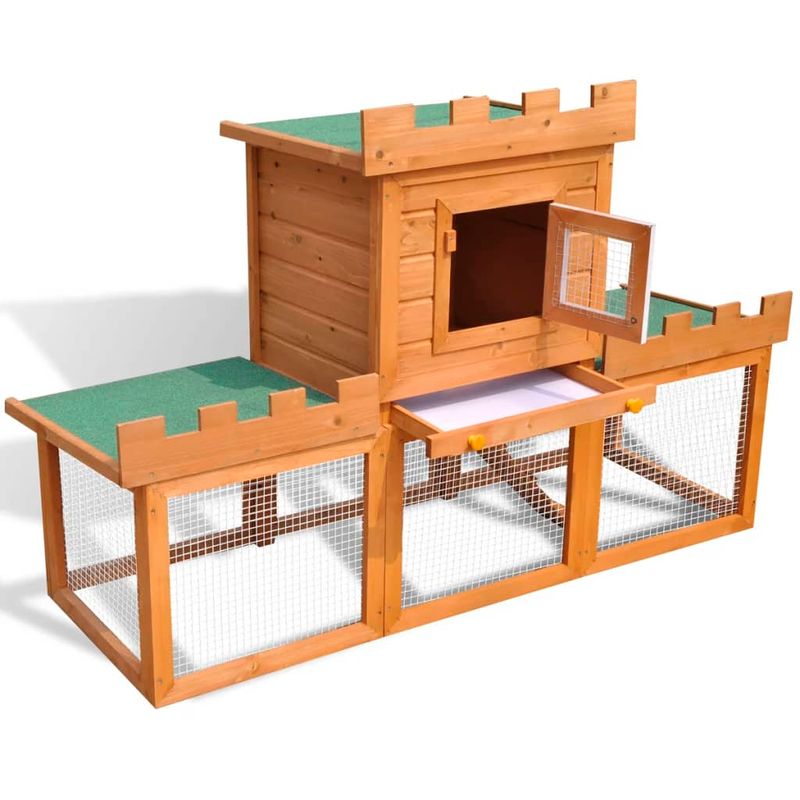 Petshop - Accesorii petshop - Culcusuri si custi - Custi interior si exterior - Cusca mare de iepuri, animale de companie, pentru exterior - Infinity.ro