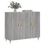 Casa si Gradina - Mobilier - Comode si corpuri - Comode - Servanta, gri sonoma, 90x34x80 cm, lemn compozit - Infinity.ro