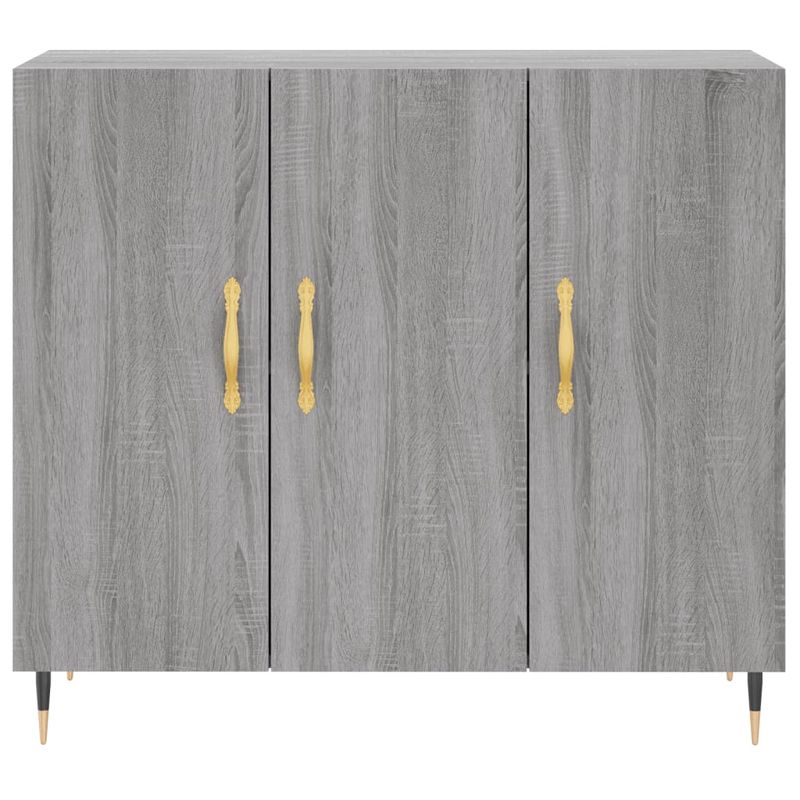 Casa si Gradina - Mobilier - Comode si corpuri - Comode - Servanta, gri sonoma, 90x34x80 cm, lemn compozit - Infinity.ro
