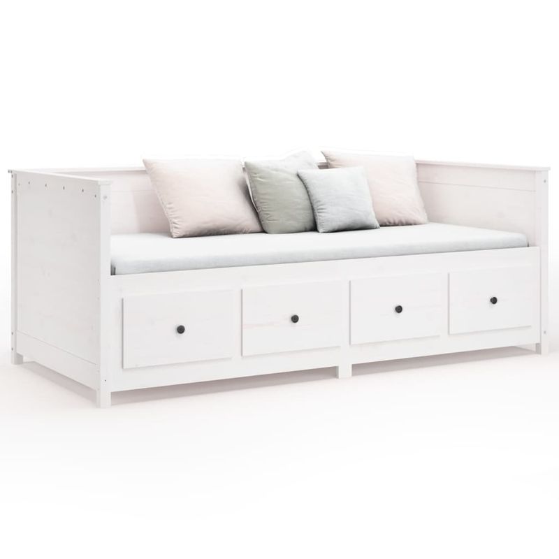 Casa si Gradina - Mobilier - Paturi si accesorii - Paturi - Pat de zi, alb, 90x190 cm, lemn masiv de pin - Infinity.ro