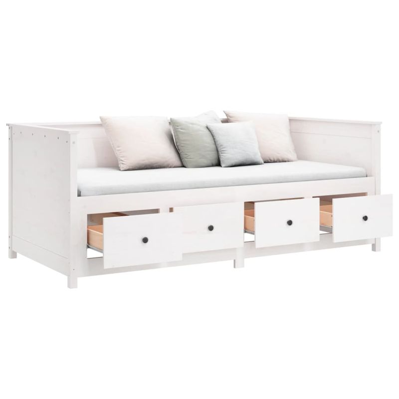Casa si Gradina - Mobilier - Paturi si accesorii - Paturi - Pat de zi, alb, 90x190 cm, lemn masiv de pin - Infinity.ro