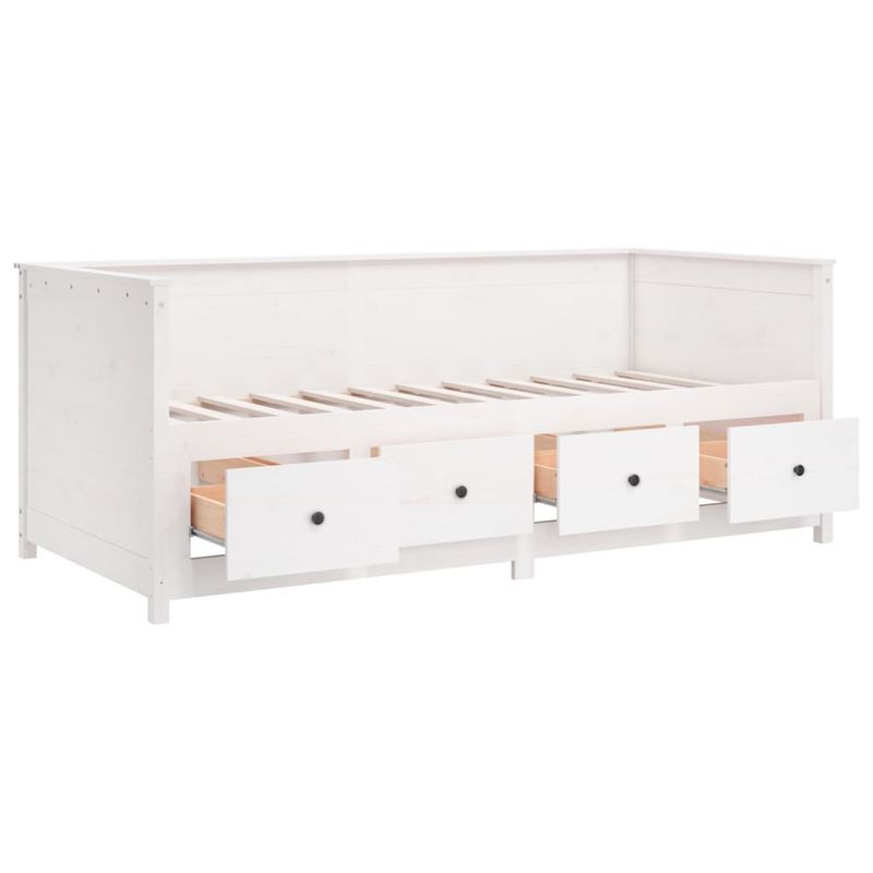 Casa si Gradina - Mobilier - Paturi si accesorii - Paturi - Pat de zi, alb, 90x190 cm, lemn masiv de pin - Infinity.ro