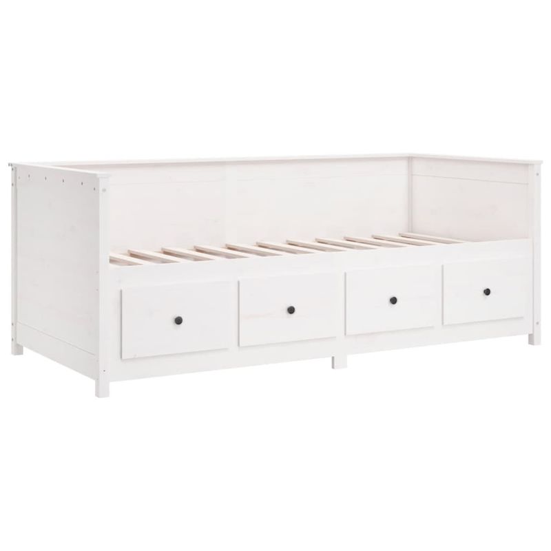 Casa si Gradina - Mobilier - Paturi si accesorii - Paturi - Pat de zi, alb, 90x190 cm, lemn masiv de pin - Infinity.ro