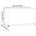 Casa si Gradina - Textile si covoare - Huse pentru mobilier - Husa mobilier de gradina, 8 ocheti 125x55x75 cm dreptunghiulara - Infinity.ro