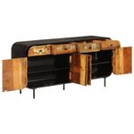 Casa si Gradina - Mobilier - Comode si corpuri - Comode - Servanta, 140x35x70 cm, lemn masiv reciclat si metal - Infinity.ro