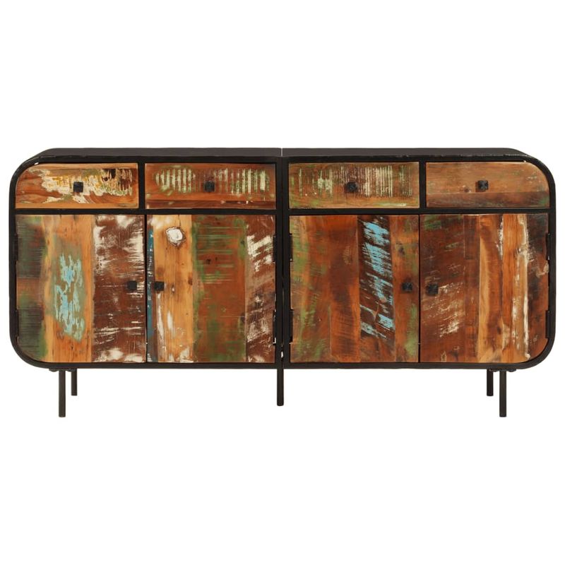 Casa si Gradina - Mobilier - Comode si corpuri - Comode - Servanta, 140x35x70 cm, lemn masiv reciclat si metal - Infinity.ro