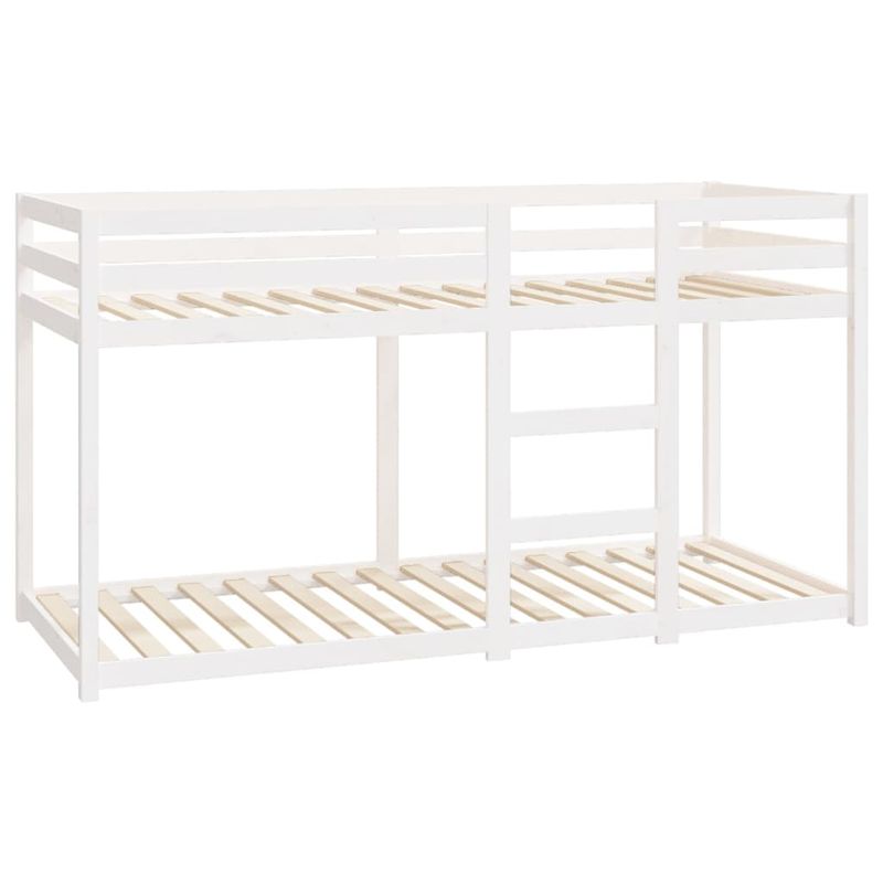 Casa si Gradina - Mobilier - Paturi si accesorii - Paturi - Pat supraetajat, alb, 80x200 cm, lemn masiv de pin - Infinity.ro